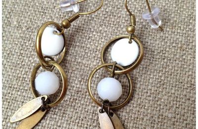 "Immaculées" Boucles d'oreilles