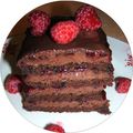 Gâteau choco-framboise