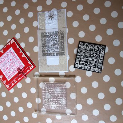 Un tampon, 3 cartes différentes