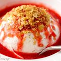 Ile flottante aux fraises