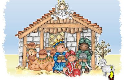 La petite histoire de la Nativité - un livre pop-up inédit (5) : Les rois mage déposent leur offrande au pied de Jésus