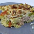 Gratin de courgette au thon