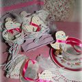 ╰۝☽ 82# DIY Sachets de thé poussin dans nid de dentelle à imprimer