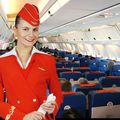 Hôtesse de l'air Aeroflot.