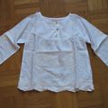 Tunique blanche et broderies - NEUVE - Zara - 2-3 ans/98 cm - 5 euros -