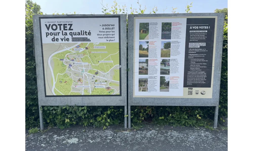 votez jusqu'au 6 juillet 2025 pour améliorer la qualité de la vie à Avranches