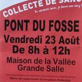 Collecte de sang à Pont-du-Fossé