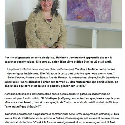 Un p'tit article sur les cours de peinture e"en liberté" à Lantic (22)