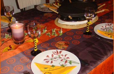 Table raclette et automnale