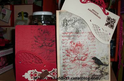  2 CARTES POCHETTES AVEC CREATABLES