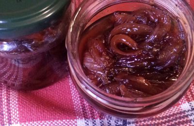 Confiture d'oignons rouges