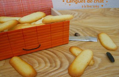 Langues de chat à la fève tonka