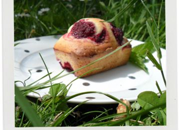 Mini cakes légers aux framboises