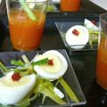 Gaspacho "santé" au potiron et carotte (mise en bouche)