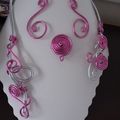 parure rose et argent 15 €