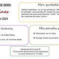 Carnet de bord du 14 au 20 février 2024