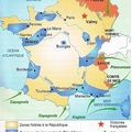 Zones soulevées contre la république