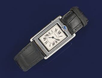 A "Basculante" wristwatch, by Cartier 