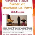 Spectacle Le Vent à Bolozon vendredi 9 août 2013