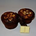 Muffins aux 3 chocolats, coeur Nutella