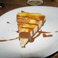 Cheese cake au chocolat blanc et poires