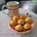 Mini-madeleines aux boutons de roses séchés