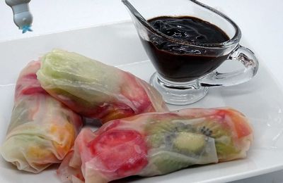 Rouleaux de printemps aux fruits