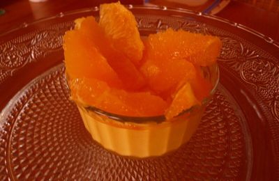 Creme dessert a l'orange.