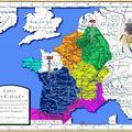 Carte des Gaules lorsque Clovis vint y jetter les Fondements de la Monarchie Française
