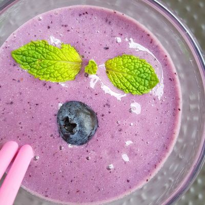 Smoothie violet aux protéines végétales