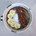 Smoothie bowl chocolat beurre de cacahuètes