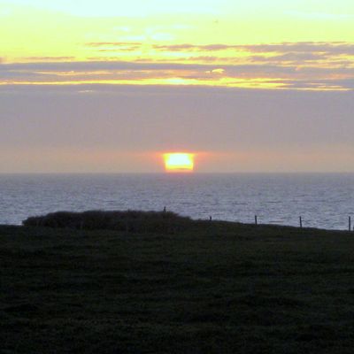 coucher de soleil a la pointe aux oies