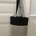 Tote bag jaune et noir