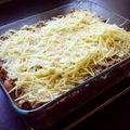 Parmentier d'agneau aux aubergines confites