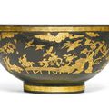 A parcel-gilt bronze bowl, Ming dynasty (1368-1644)