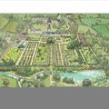 Un dessin/plan du jardin de Claude Monet à