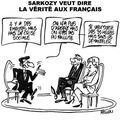 Dire la vérité ( Sarkozy ) - Le Canard enchaîné n° 4545 - 5 décembre 2007