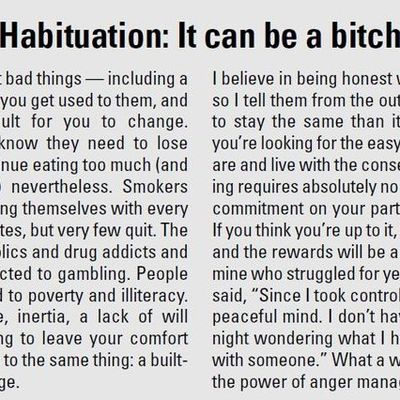 Les Habitudes sont des salopes