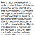 Surveillance des plages