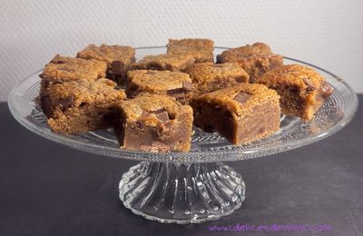 Brownies fondants au chocolat praliné