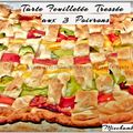  Tarte Feuilletée Tressée aux 3 Poivrons - Crostata di peperoni intrecciata -