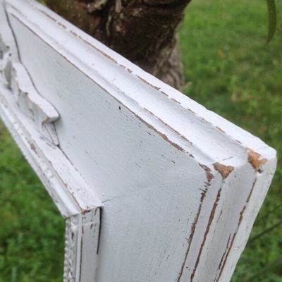 Cadre à noeud avec son miroir patiné