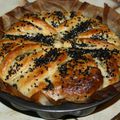 tourte au seitan fumé avec ses petits pois et cèpes