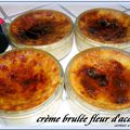 CREME BRULEE AUX FLEURS D'ACACIAS