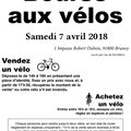 Bourse aux vélos le 7 avril 2018 à Brunoy