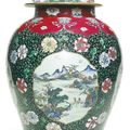 A Chinese famille-rose vase and cover, Qing Dynasty, Yongzheng period