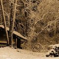 PHOTO 110 : Cabane sous la neige