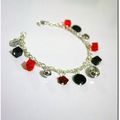 Bracelet Porte-Bonheur rouge & noir