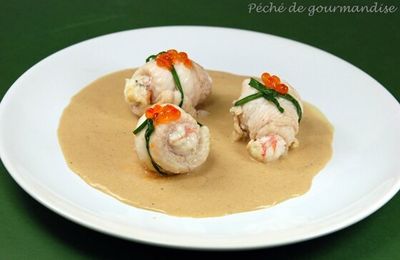 Roulés de sole aux langoustines   