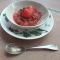 Compote fraise-rhubarbe-vanille